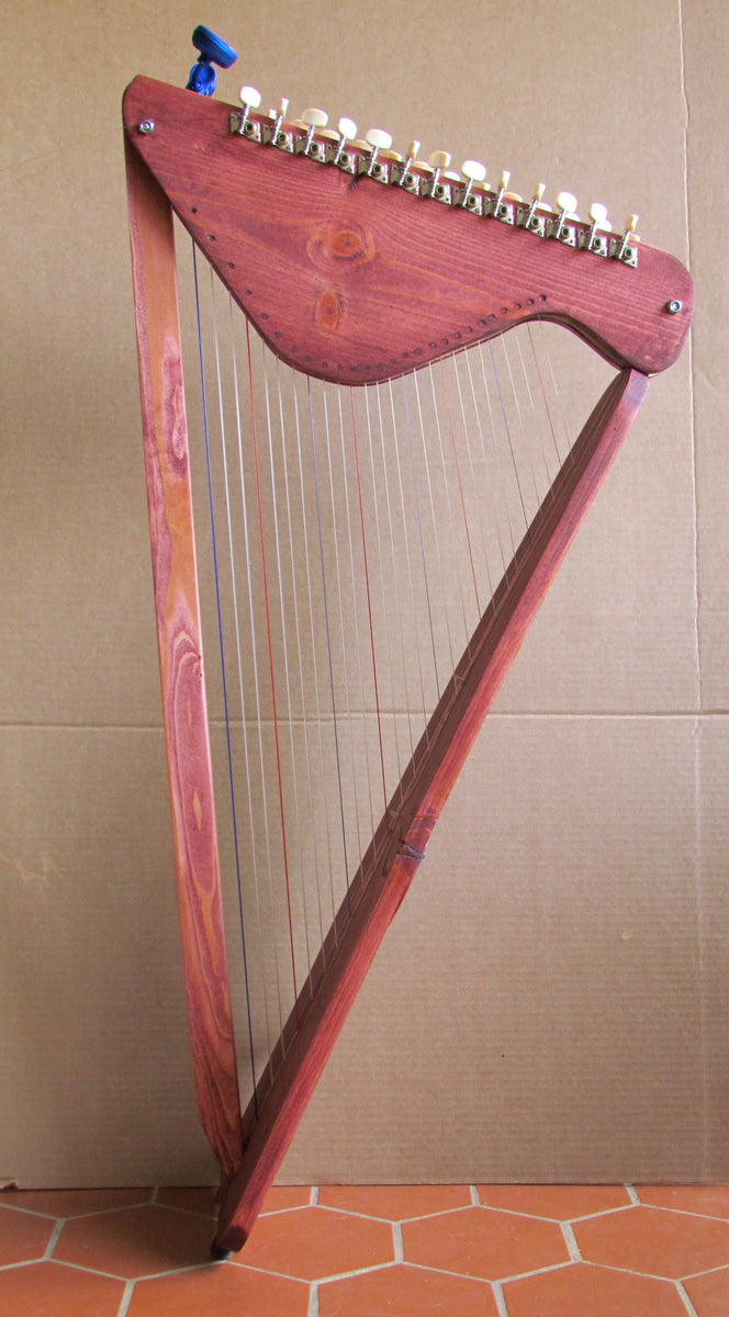 Pine Harp Plans – 26-String DIY Beginner Folk Harp Blueprint