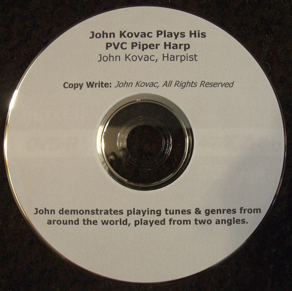 DVD - VIDÉO D'ENSEIGNEMENT DE LA CHANSON : "John Kovac joue de sa harpe de cornemuse en PVC"