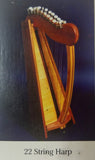 Wooden 22-String Paraguayan Harps made with the John Kovac’s Harpmaking Made Simple book, a DIY harp making guide.